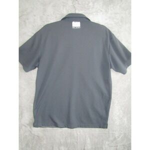 SLIGO Mens Polo Shirt Golf Athleisure Striped Pink Gray Short Sleeve XL